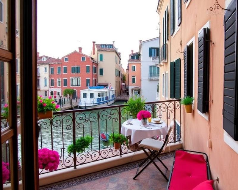 Appartamento con terrazzino sul canale veneziano